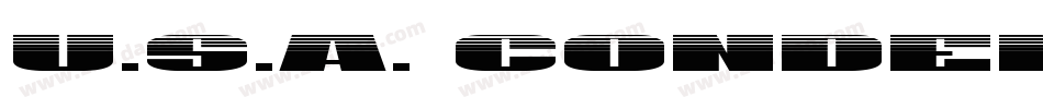 U.S.A. Condensed字体转换